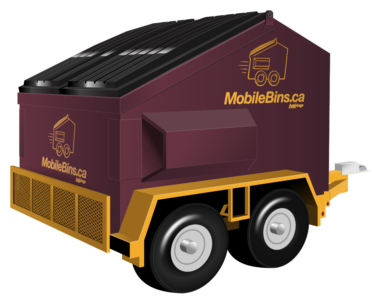 Vector Illustration Mobile Waste Bins