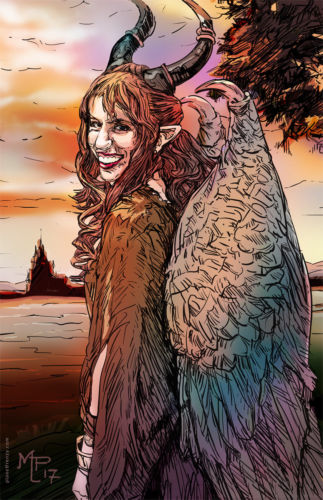 Malificent Malificent Comic Style Illustration