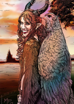 Malificent Malificent Comic Style Illustration